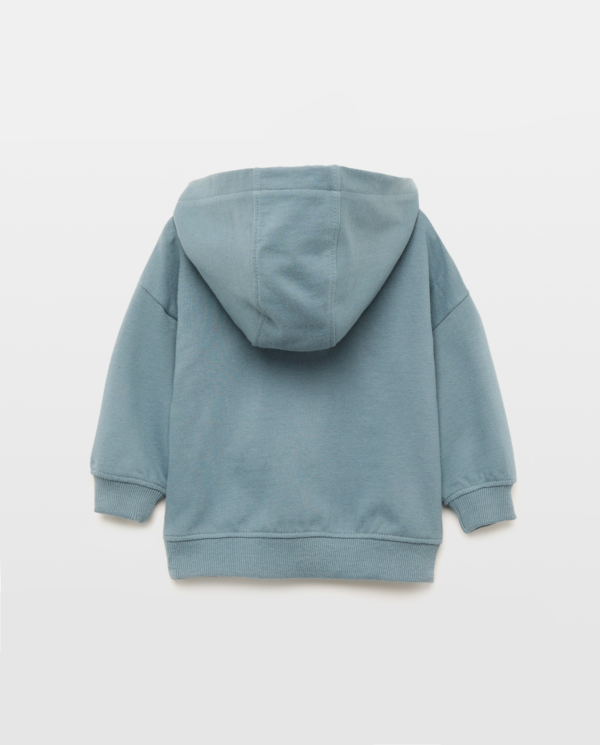 Sudadera de bebé estampada con capucha Verde Pato-2