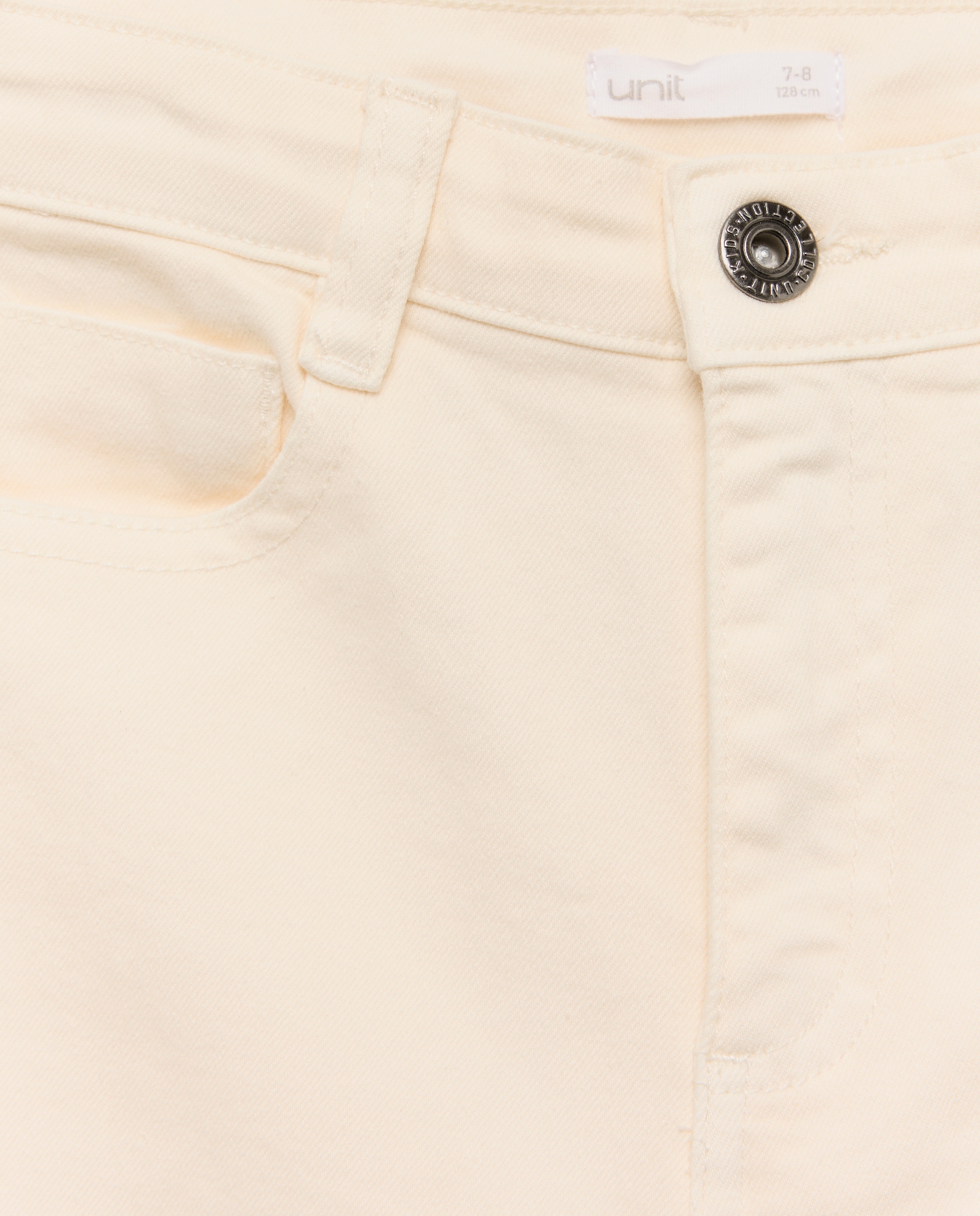 Bermuda de niño denim color 5 bolsillos efecto lava 120 Crudo-3