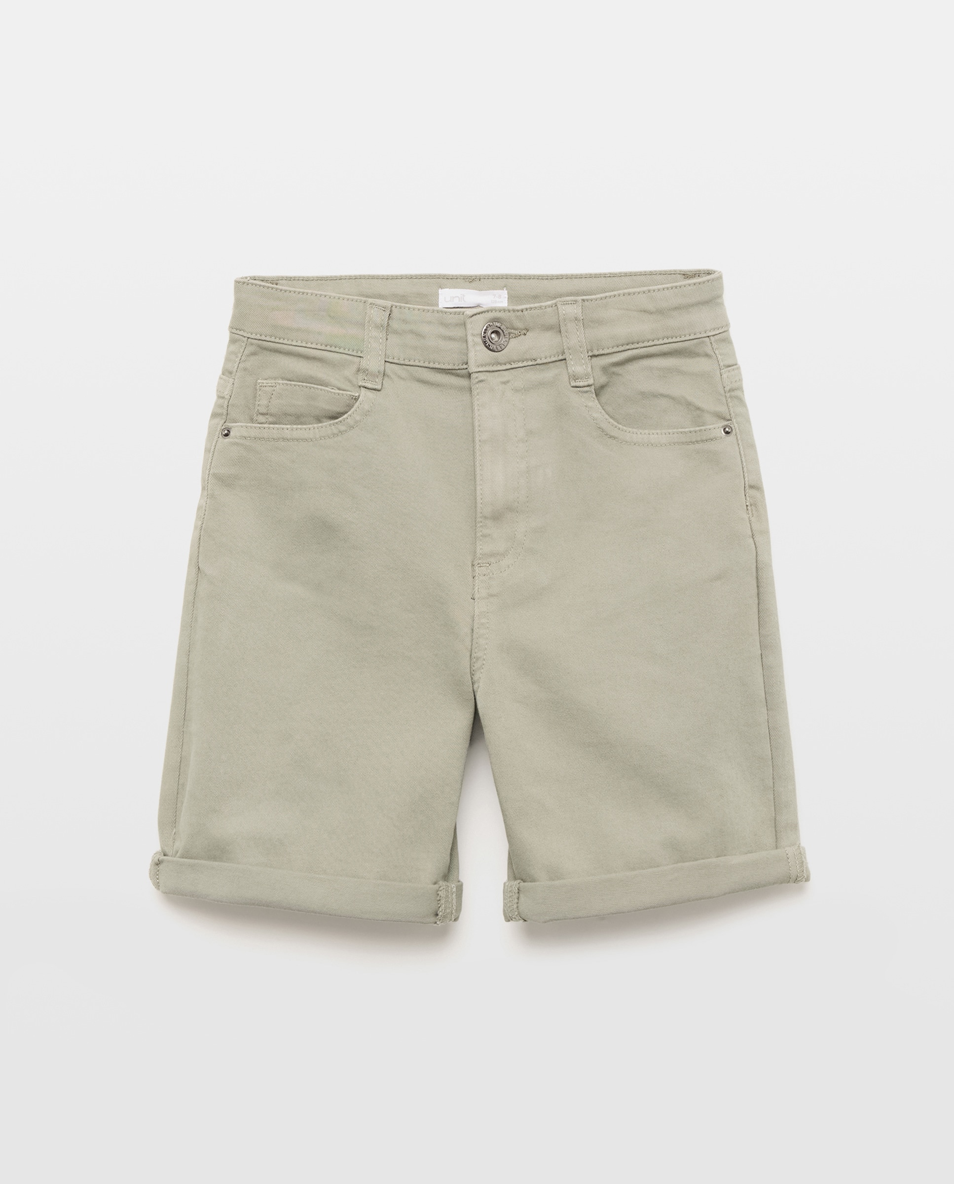 Imagen 0 de Bermuda de niño denim color 5 bolsillos efecto lava