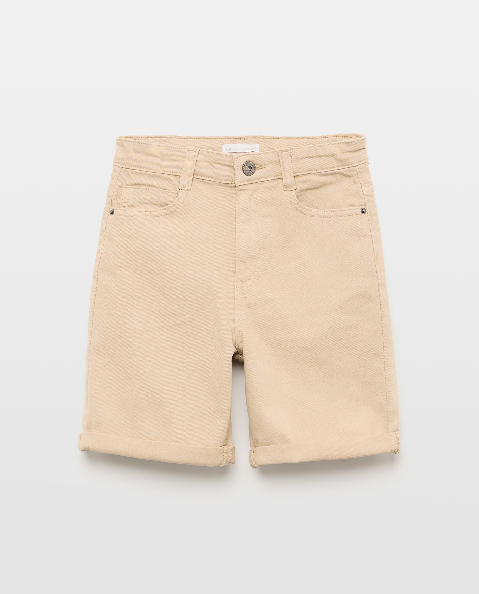Imagen 0 de Bermuda de niño denim color 5 bolsillos efecto lava