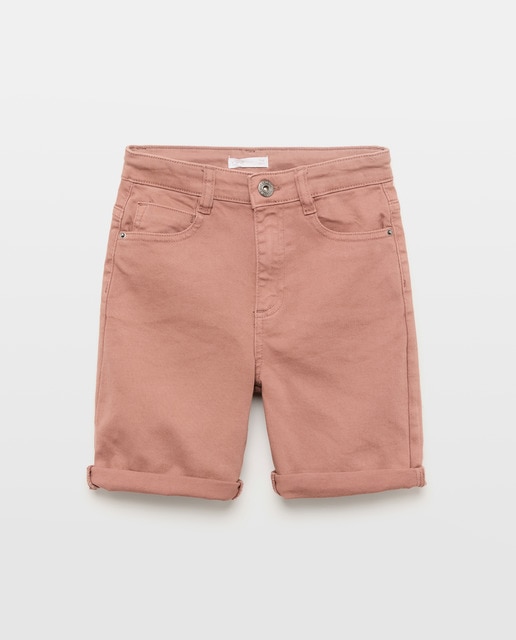 Imagen 0 de Bermuda de niño denim color 5 bolsillos efecto lava