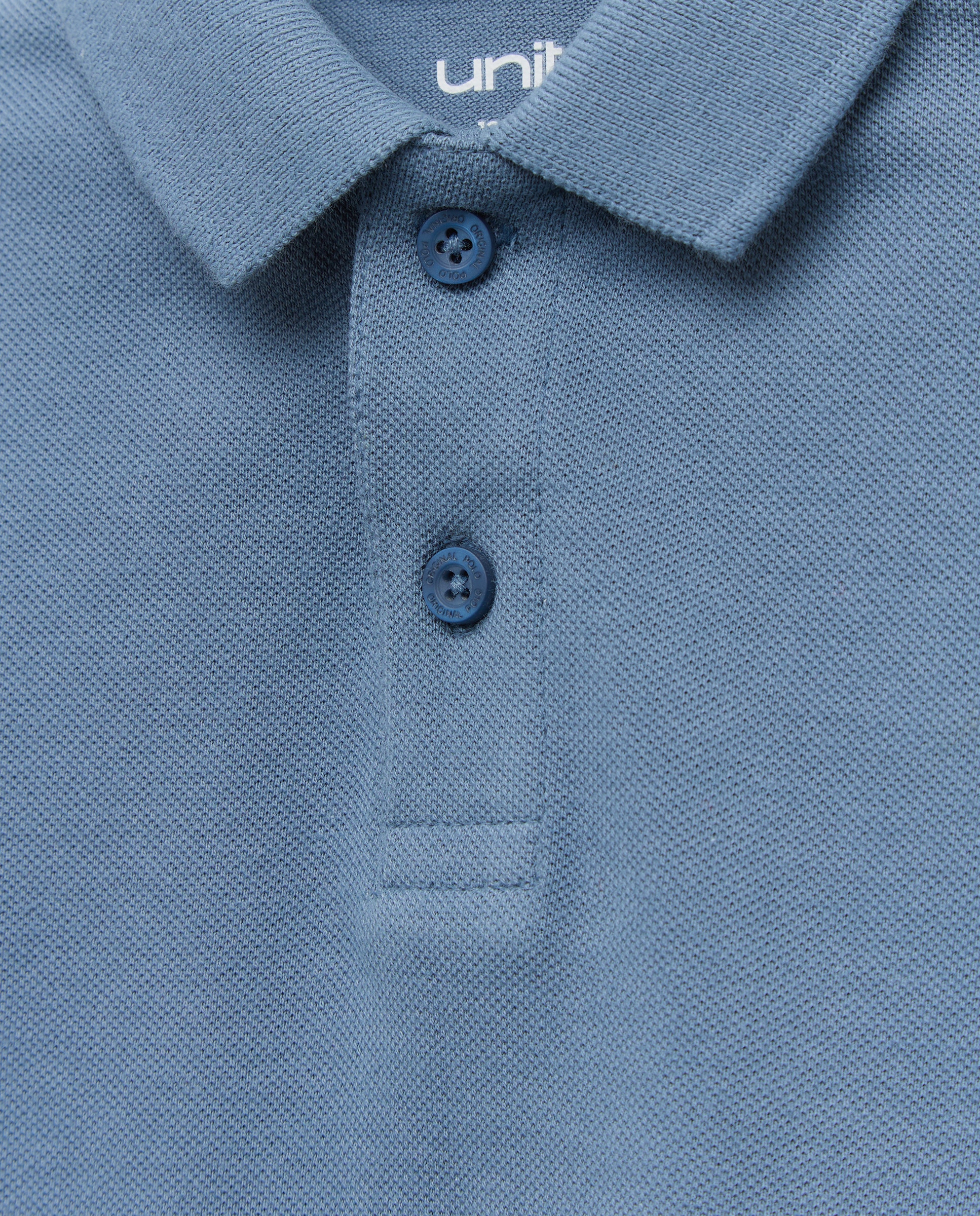 Polo de bebé piqué manga corta 430 Azul oscuro-3