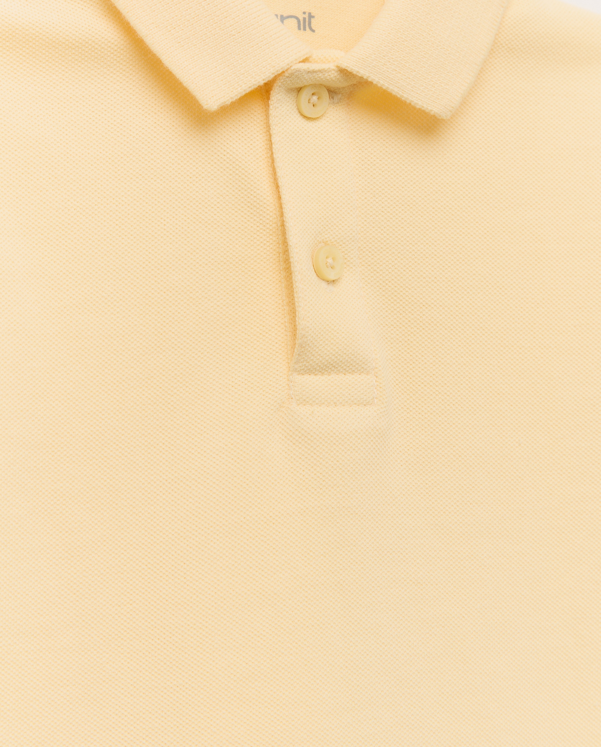 Polo de bebé piqué manga corta 310 Amarillo claro-3
