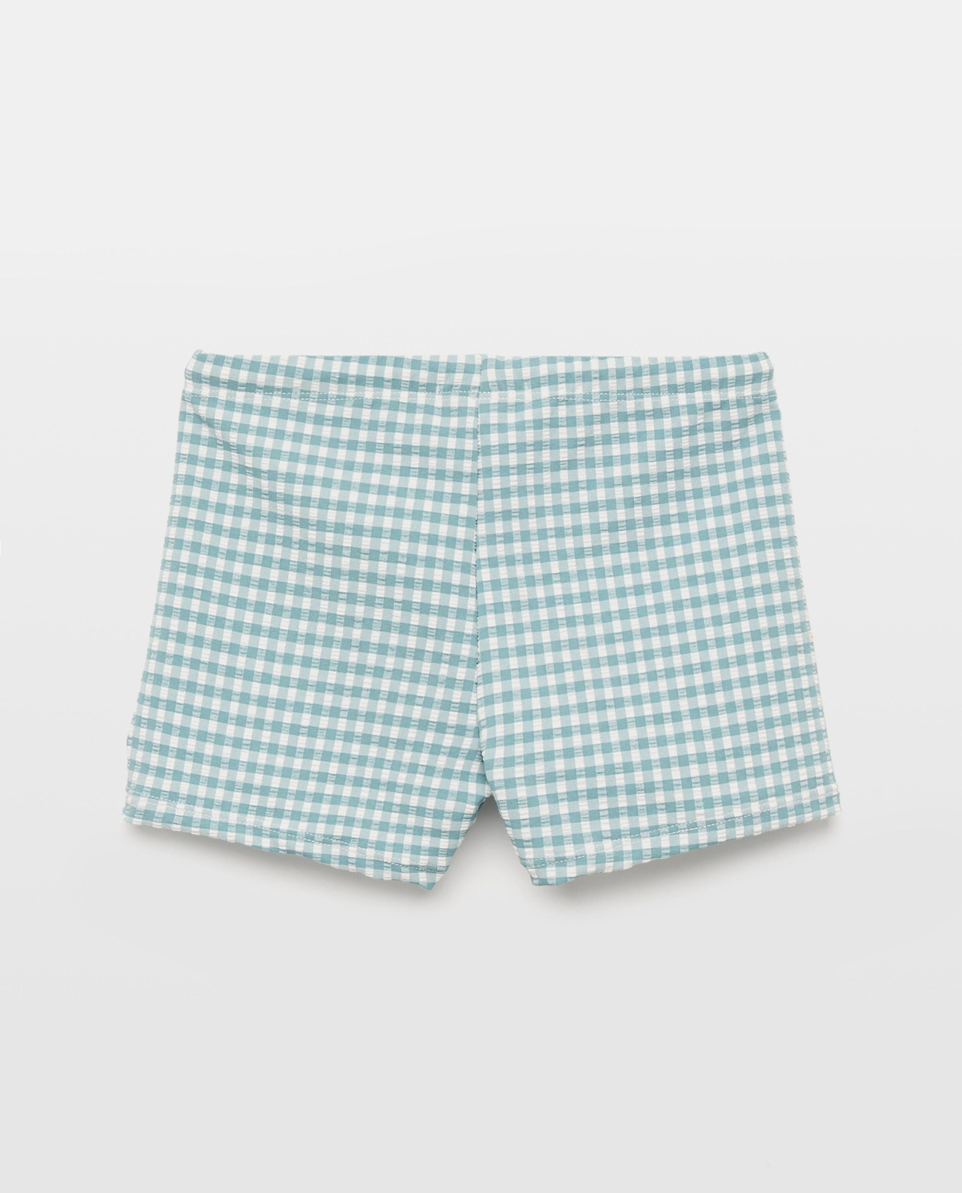 Bañador boxer infantil vichy Verde-2