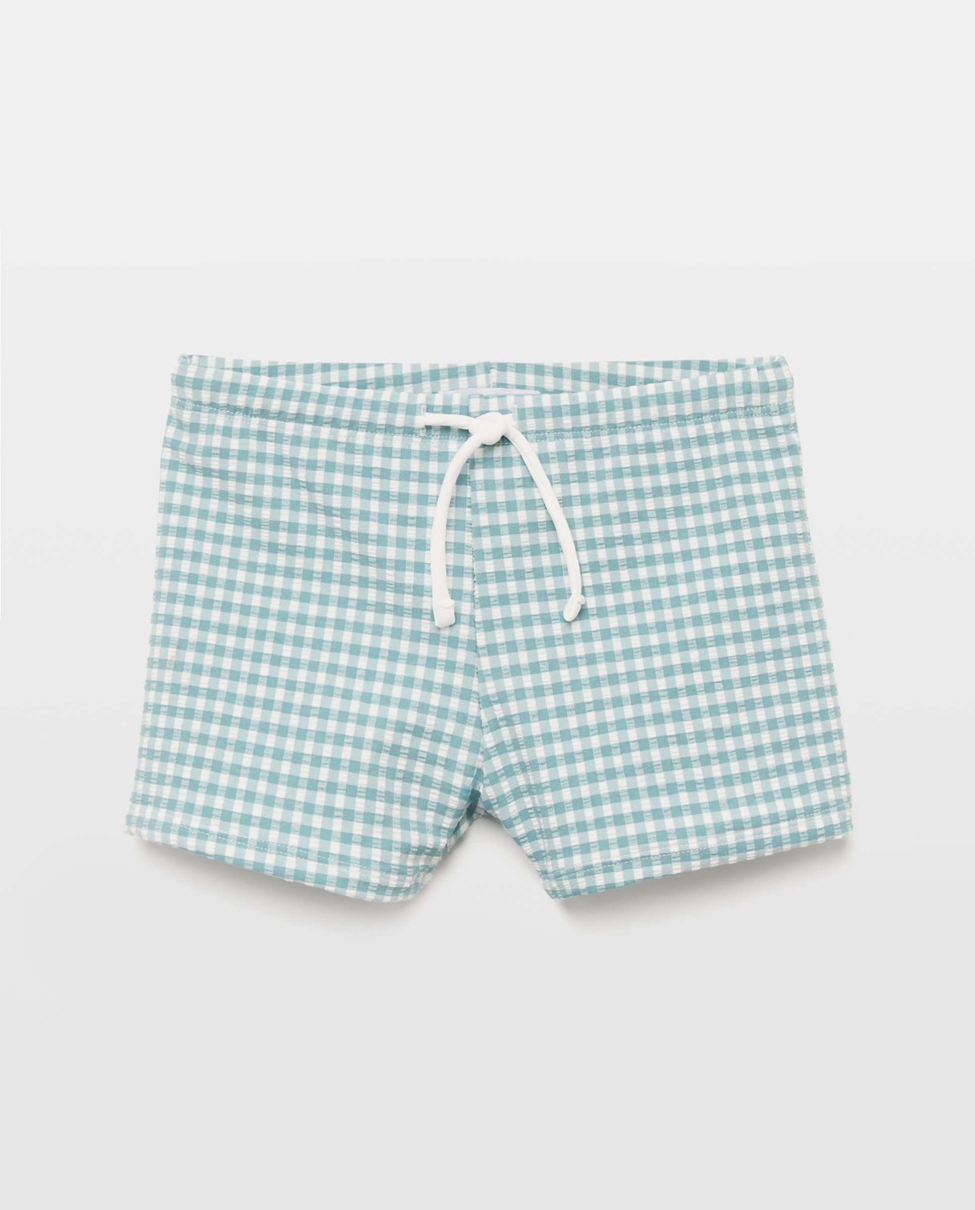 Bañador boxer infantil vichy Verde-1