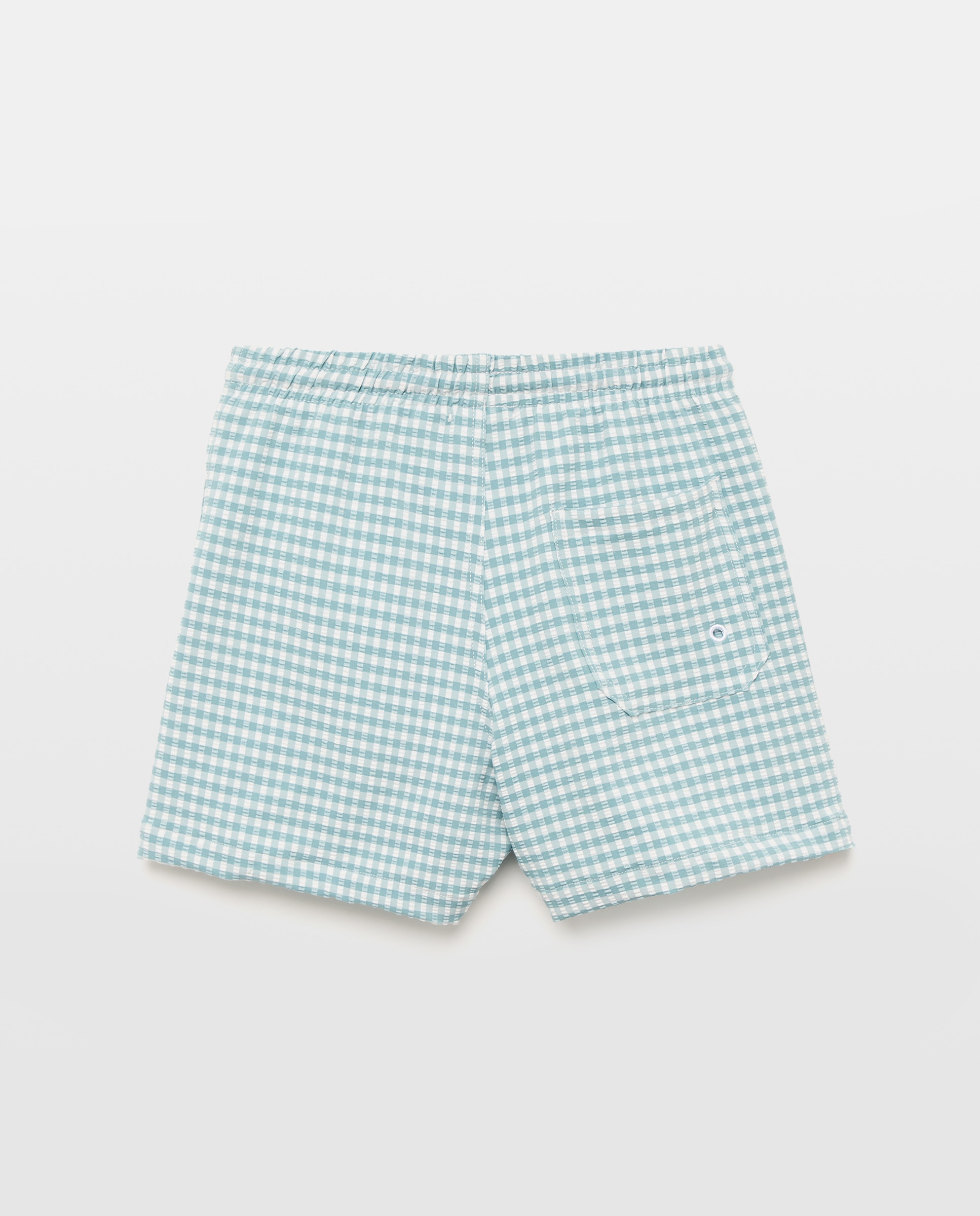 Bañador bermuda de niño  vichy Verde-2