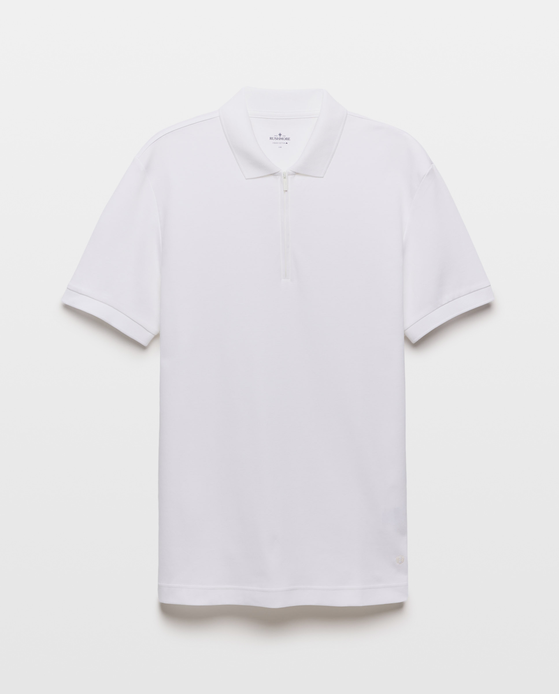 Polo de homem de manga curta Branco-4