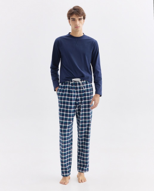 Imagen 0 de Pantalón largo de franela de hombre