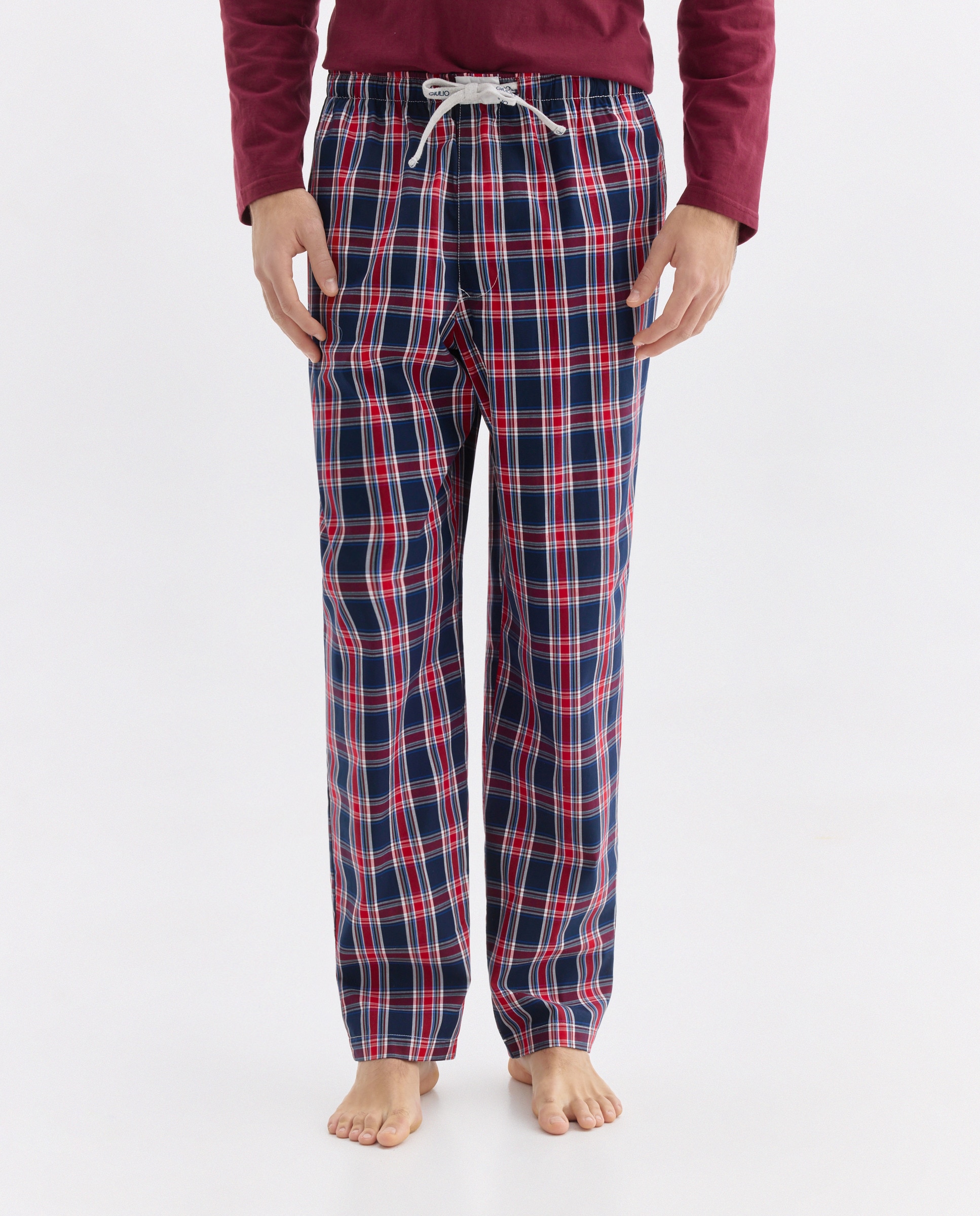 Calças de Tecido Multicolor-2