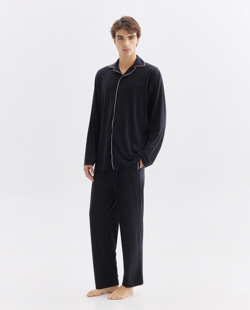 Imagem 0 de Conjunto de Calças e Camisa Comprida em Lyocell.