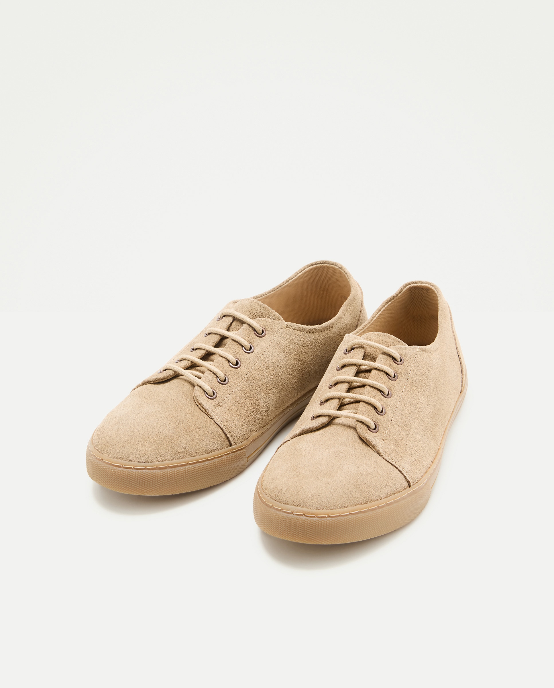 Sapatilhas em Pele Castanho-2