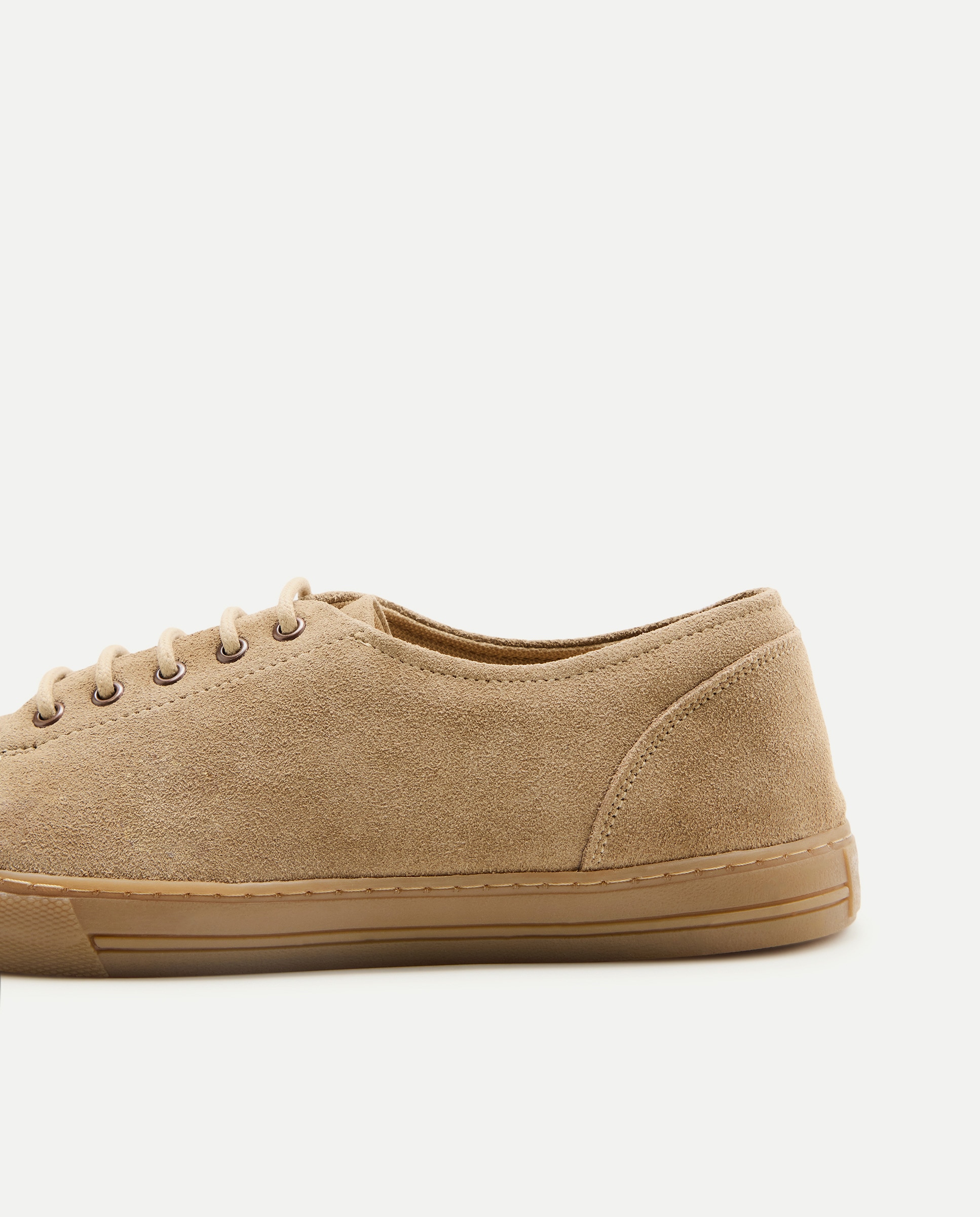 Sapatilhas em Pele Castanho-5