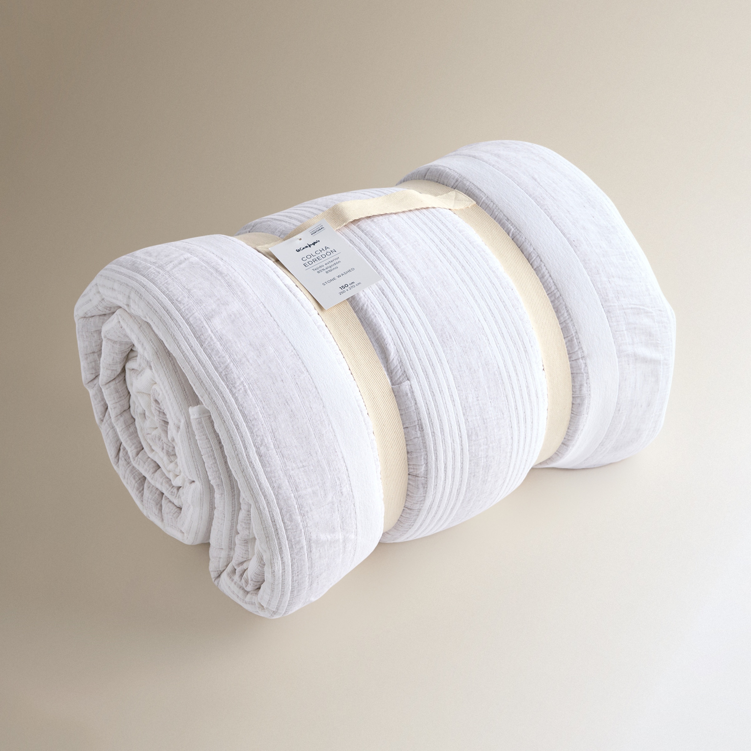 Edredão Gus em Algodão e Linho Natural-5