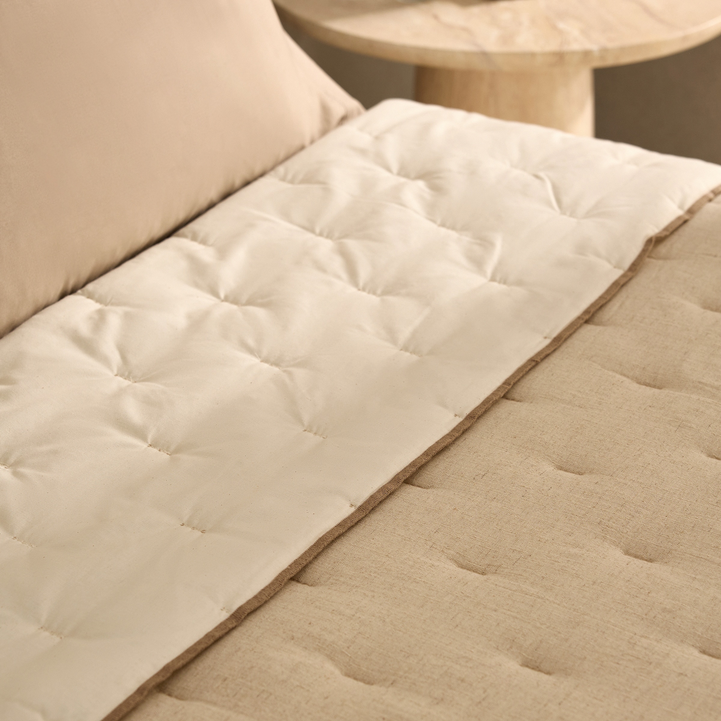 Edredão de Algodão e Linho Osma Cru-2