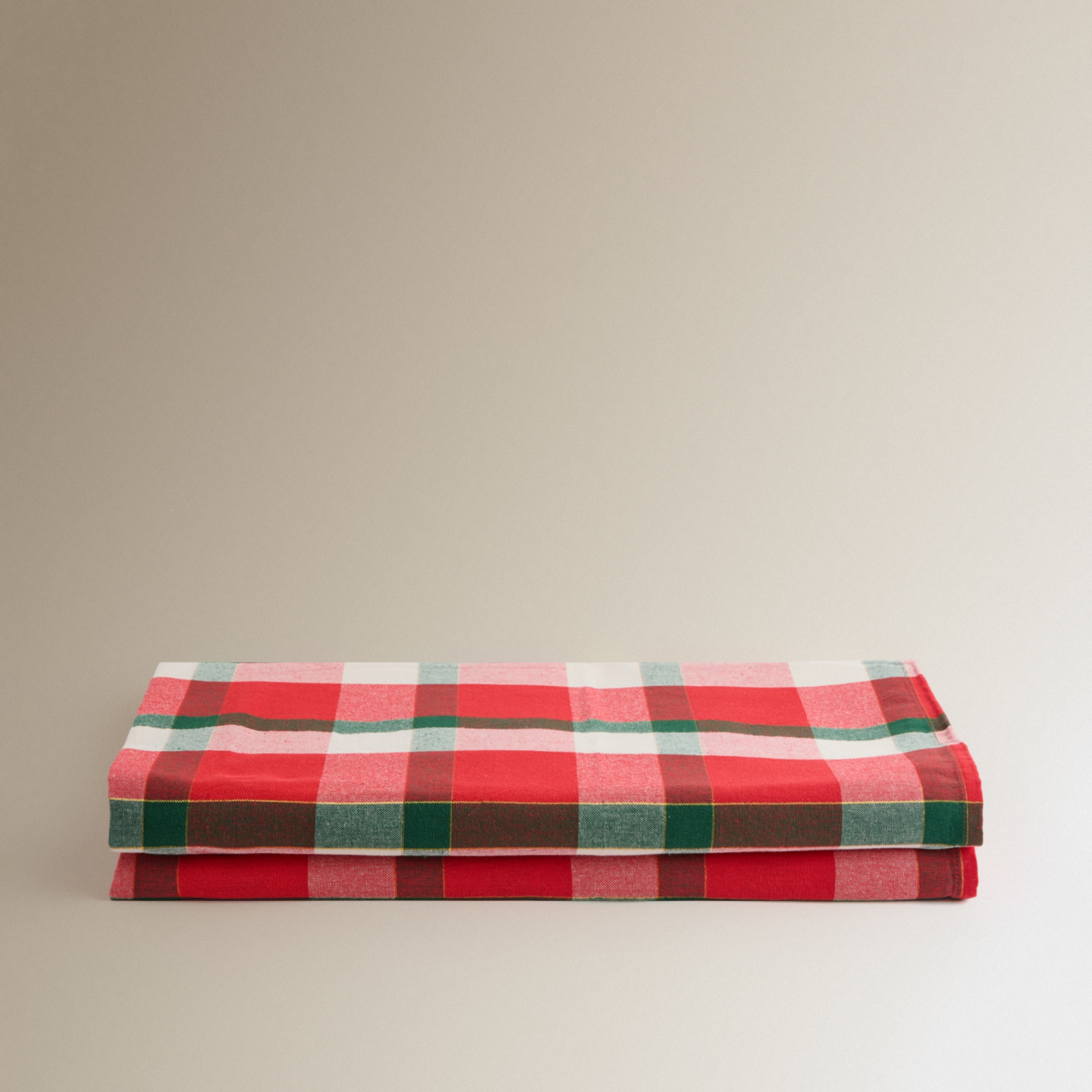 Mantel algodón Dresde Rojo-2