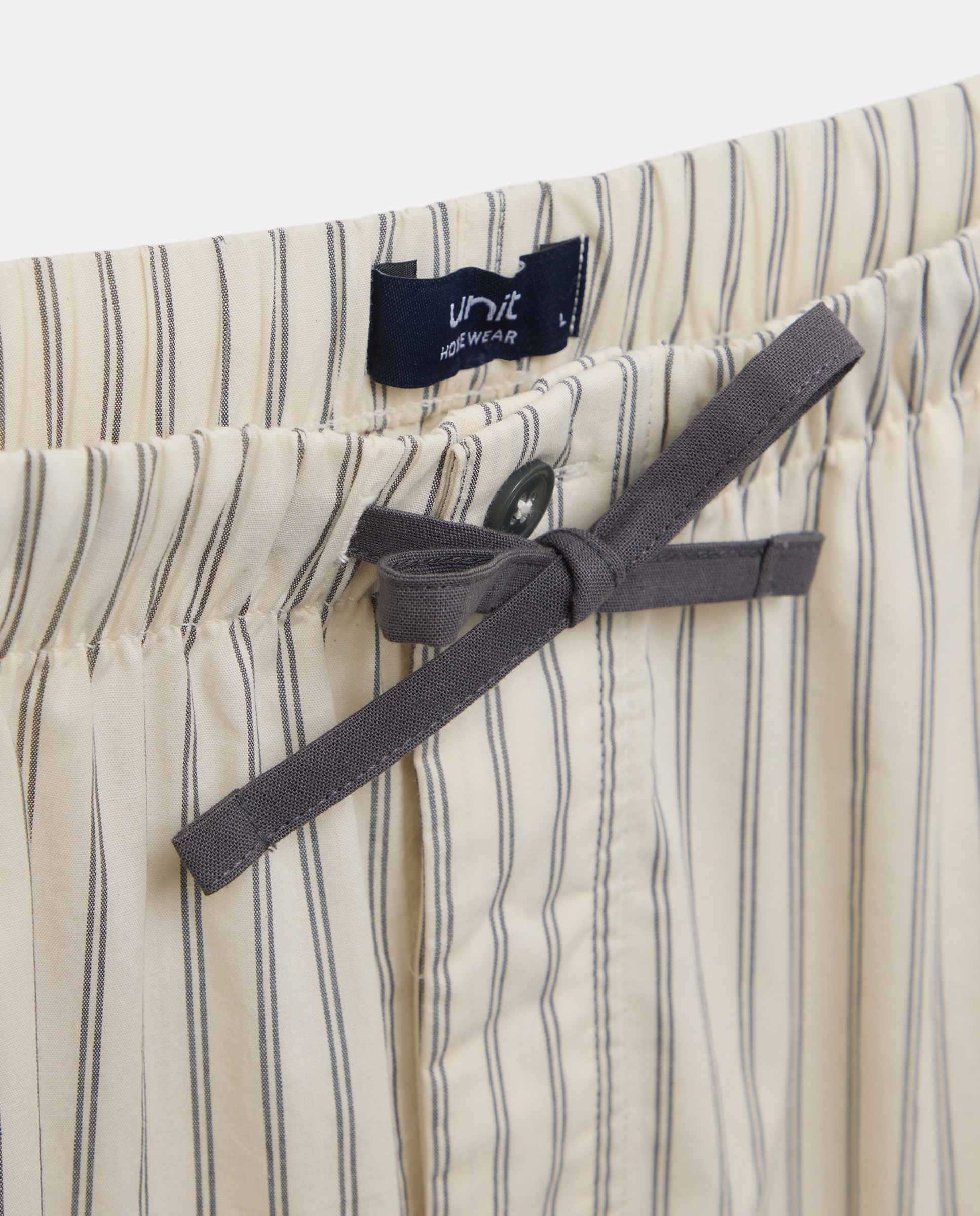 Pijama hombre combinado camiseta y  pantalón largo algodón 830 Antracita-4