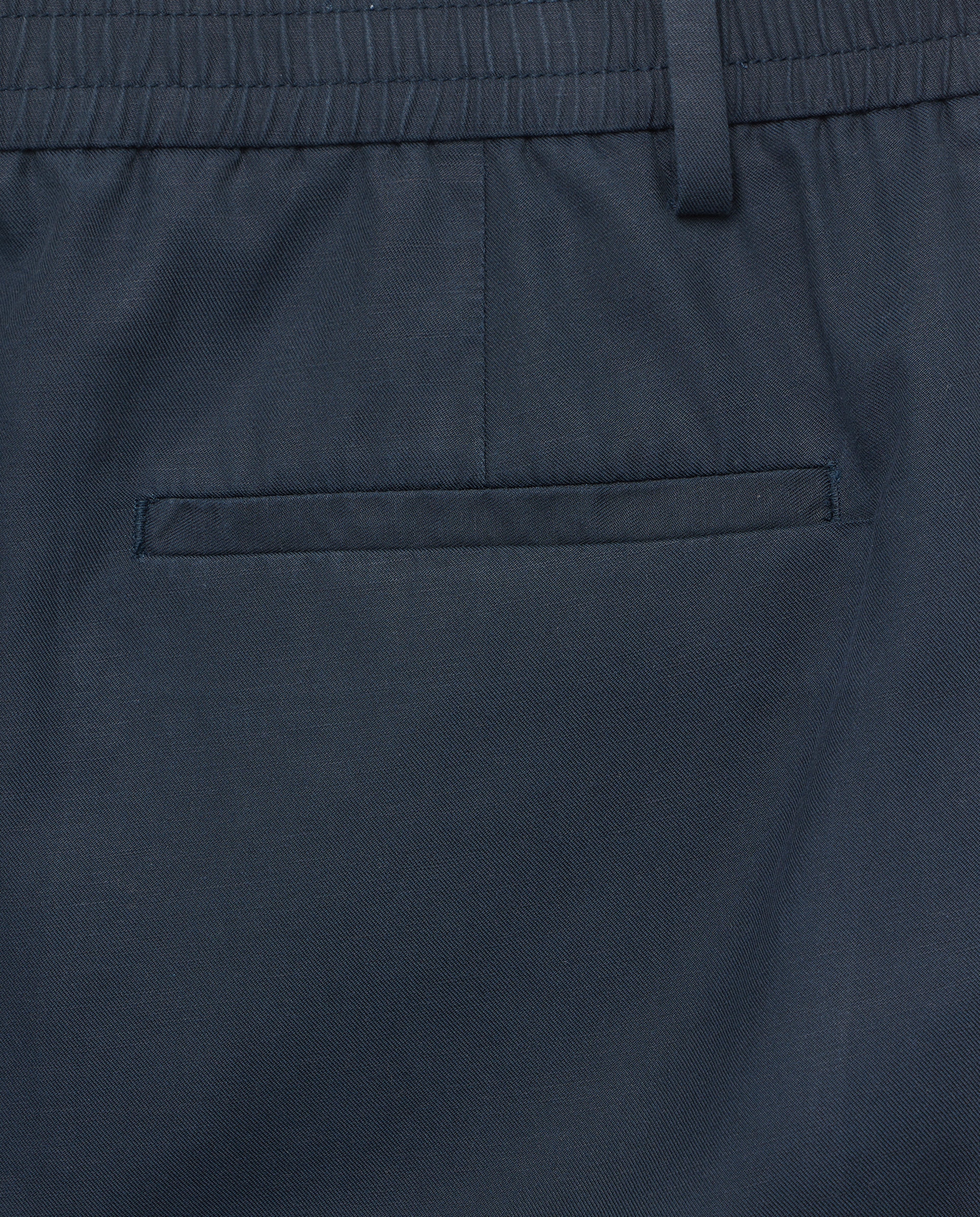 Pantalón hombre chino gomas con lino 471 Índigo-5