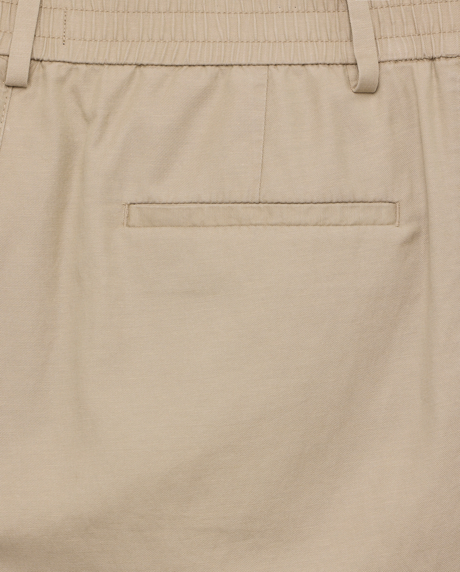 Pantalón hombre chino gomas con lino Visón oscuro-5