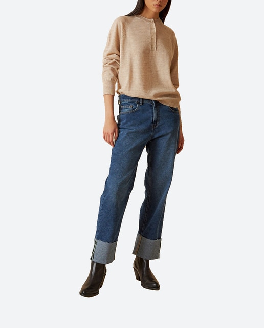 Imagen 0 de Pantalón de mujer recto cintura media