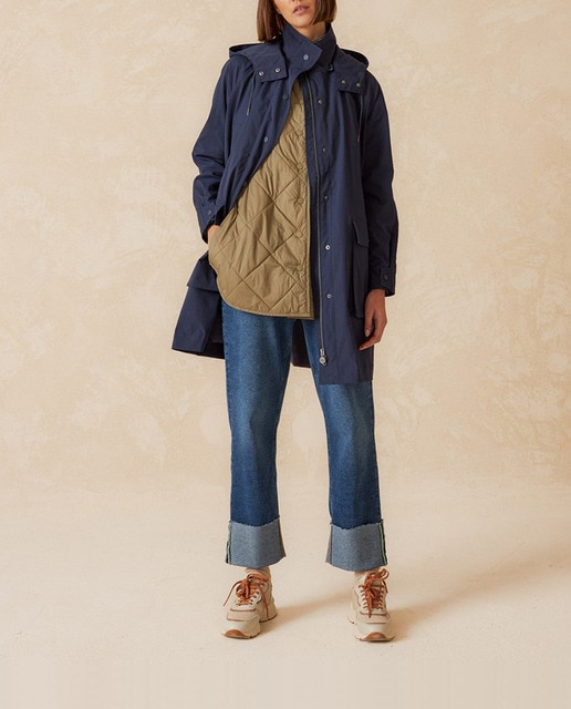 Imagen 0 de Gabardina de mujer midi manga larga