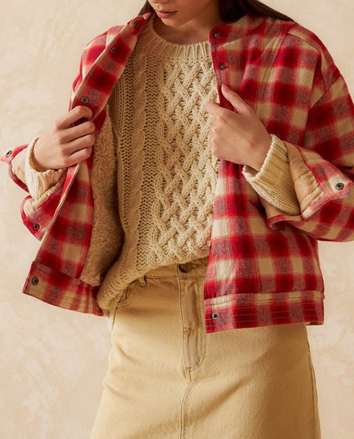 Imagen 0 de Cazadora de mujer cuello tira manga larga