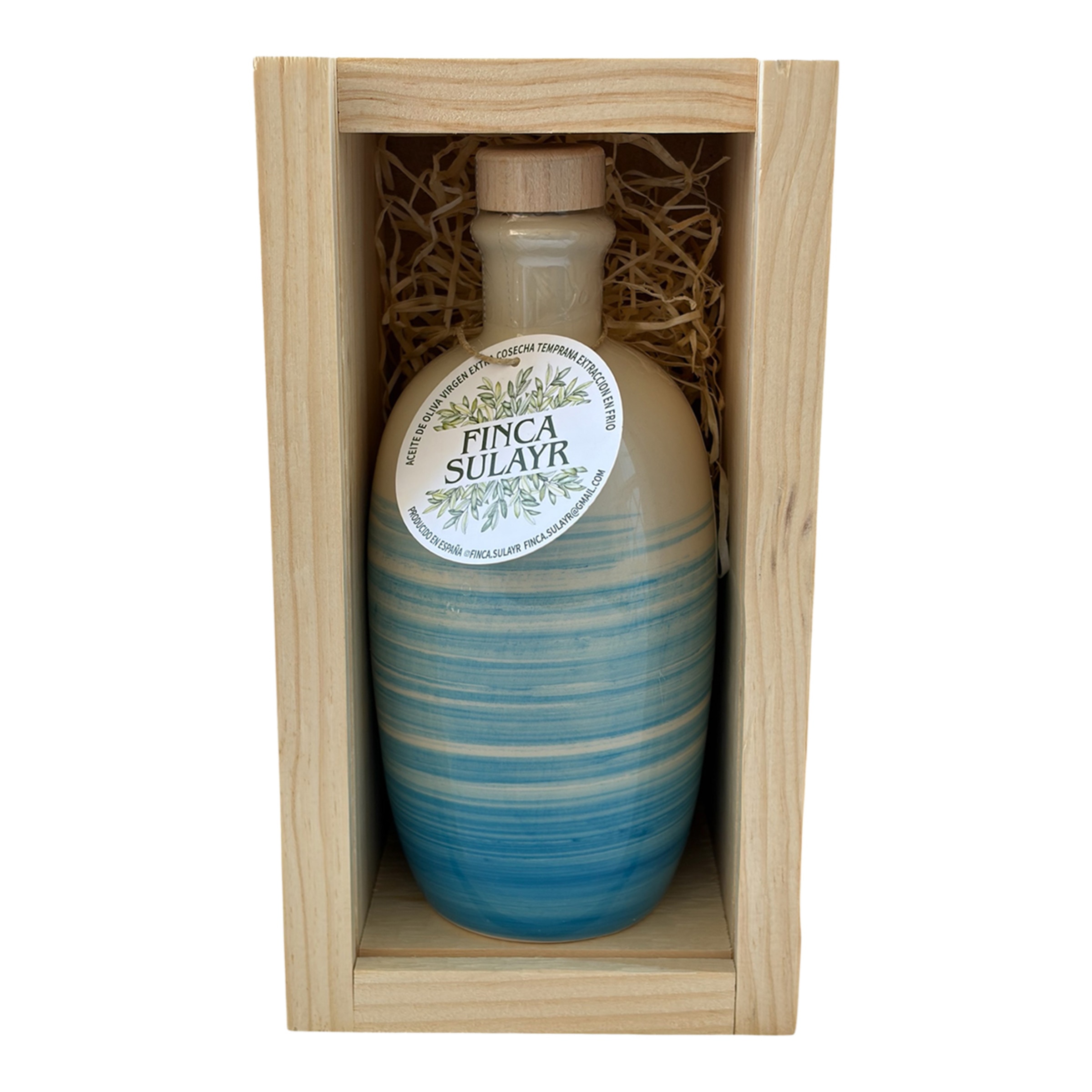 Estuche aceite de oliva virgen extra de cosecha temprana Finca Sulayr 2