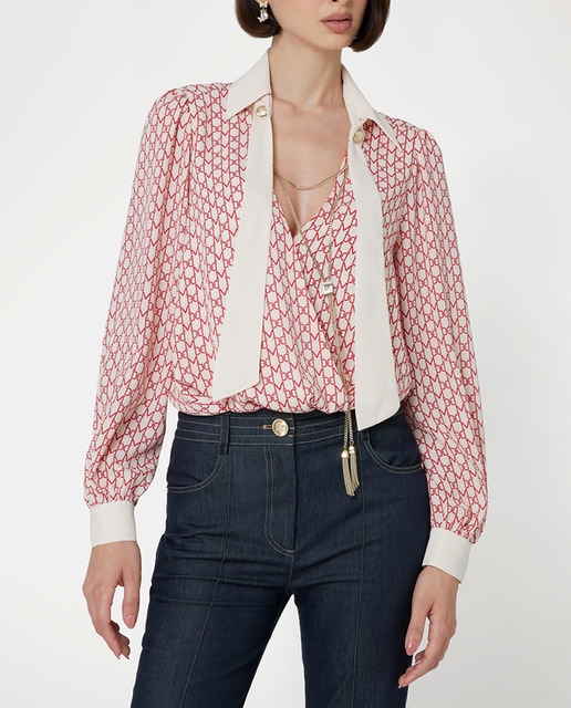Imagen 0 de Blusa estampada Monogram de mujer