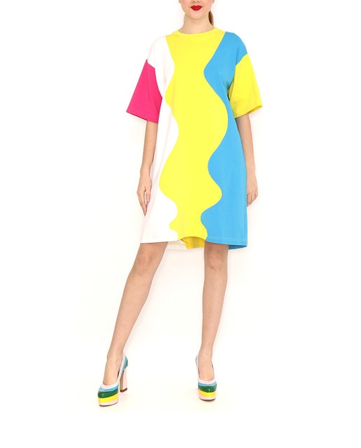 Imagen 0 de Vestido ondas multicolor