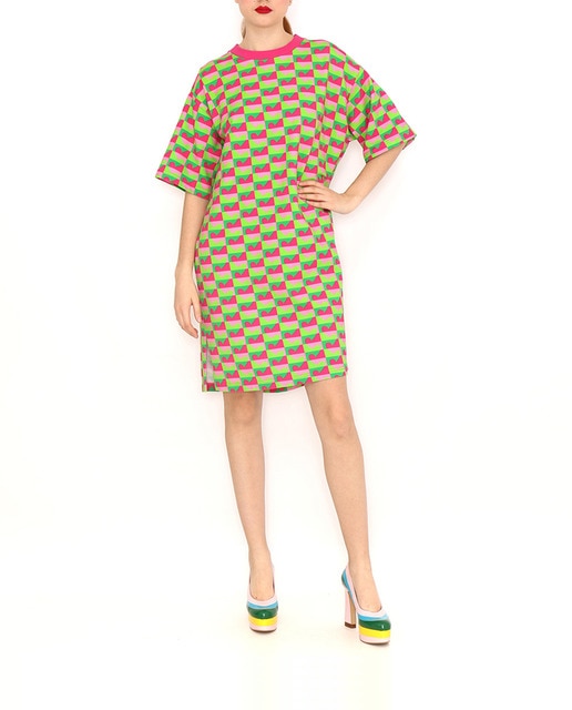 Imagen 0 de Vestido estampado corazones