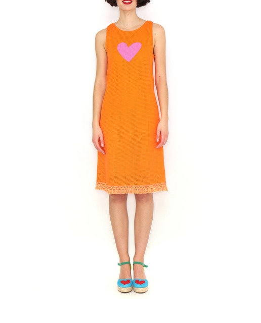 Imagen 0 de Vestido tirantes de calado corazón