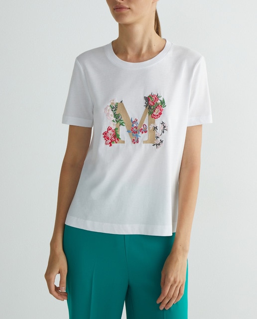 Imagen 0 de Camiseta manga corta logo M con flores
