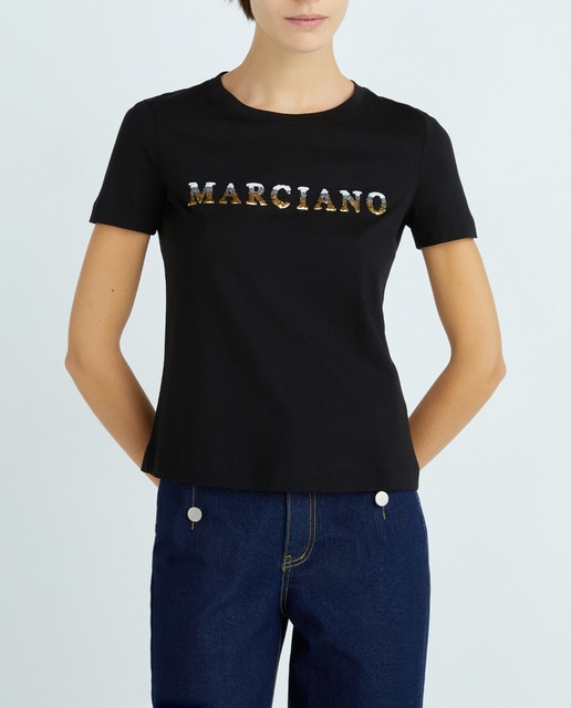 Imagen 0 de Camiseta de mujer manga corta y logo en contraste