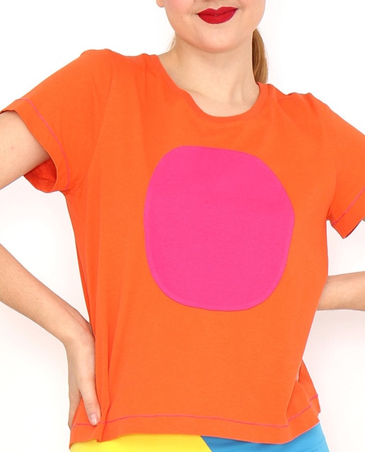 Imagen 0 de Camiseta naranja topo