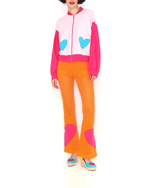 Imagen 0 de Pantalón de mujer campana calado con forro del mismo color