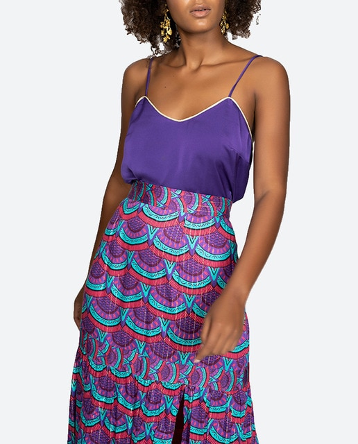 Imagen 0 de Top lencero tirantes con vivo de mujer