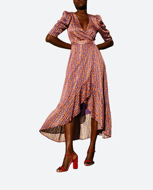 Imagen 0 de Vestido largo cruzado de mujer