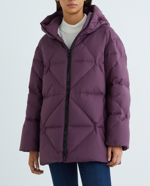 Imagen 0 de Parka de mujer con plumas