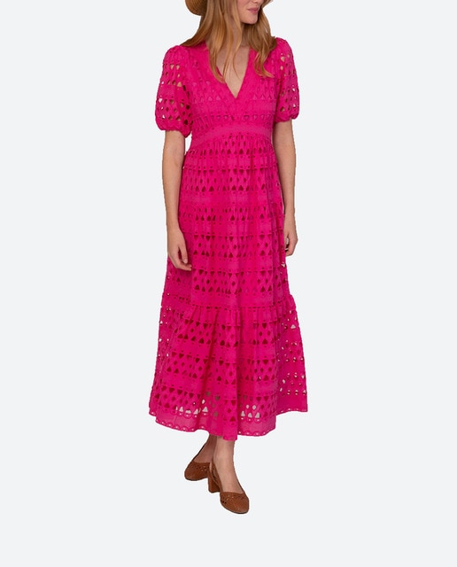 Imagen 0 de Vestido largo con escote pico