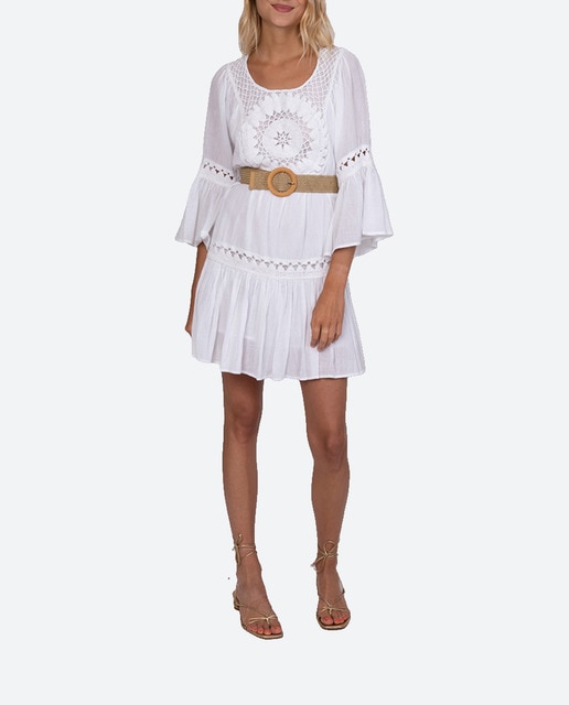 Imagen 0 de Vestido corto con manga 3/4