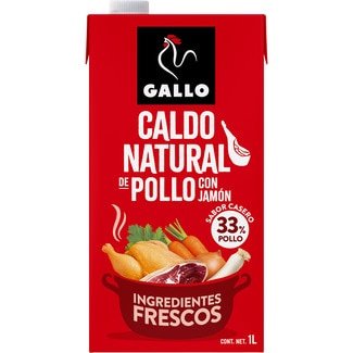 caldo de pollo con jamón ibérico brik 1 l - Gallo