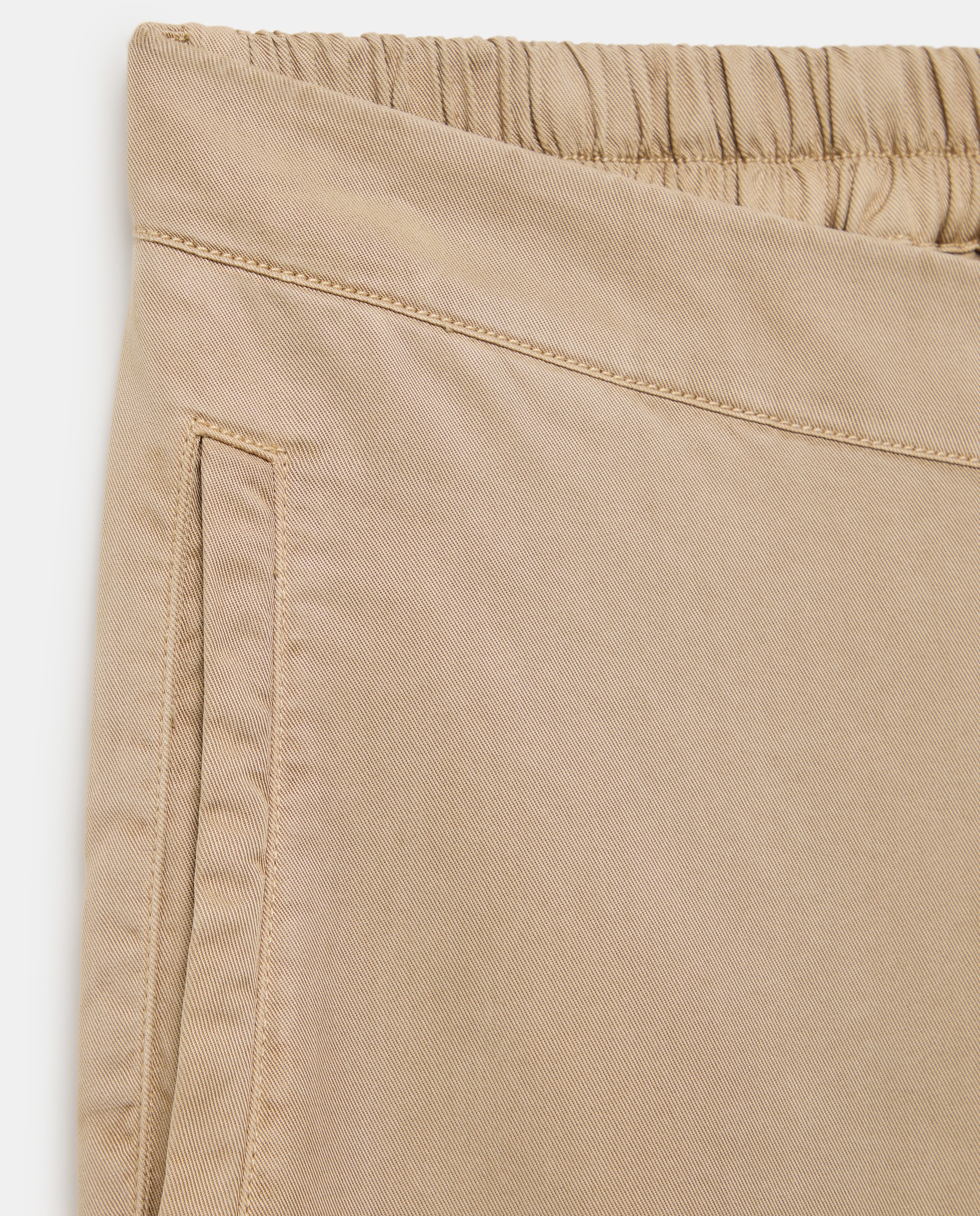 Calças Fluidas de Lyocell Torrado-5