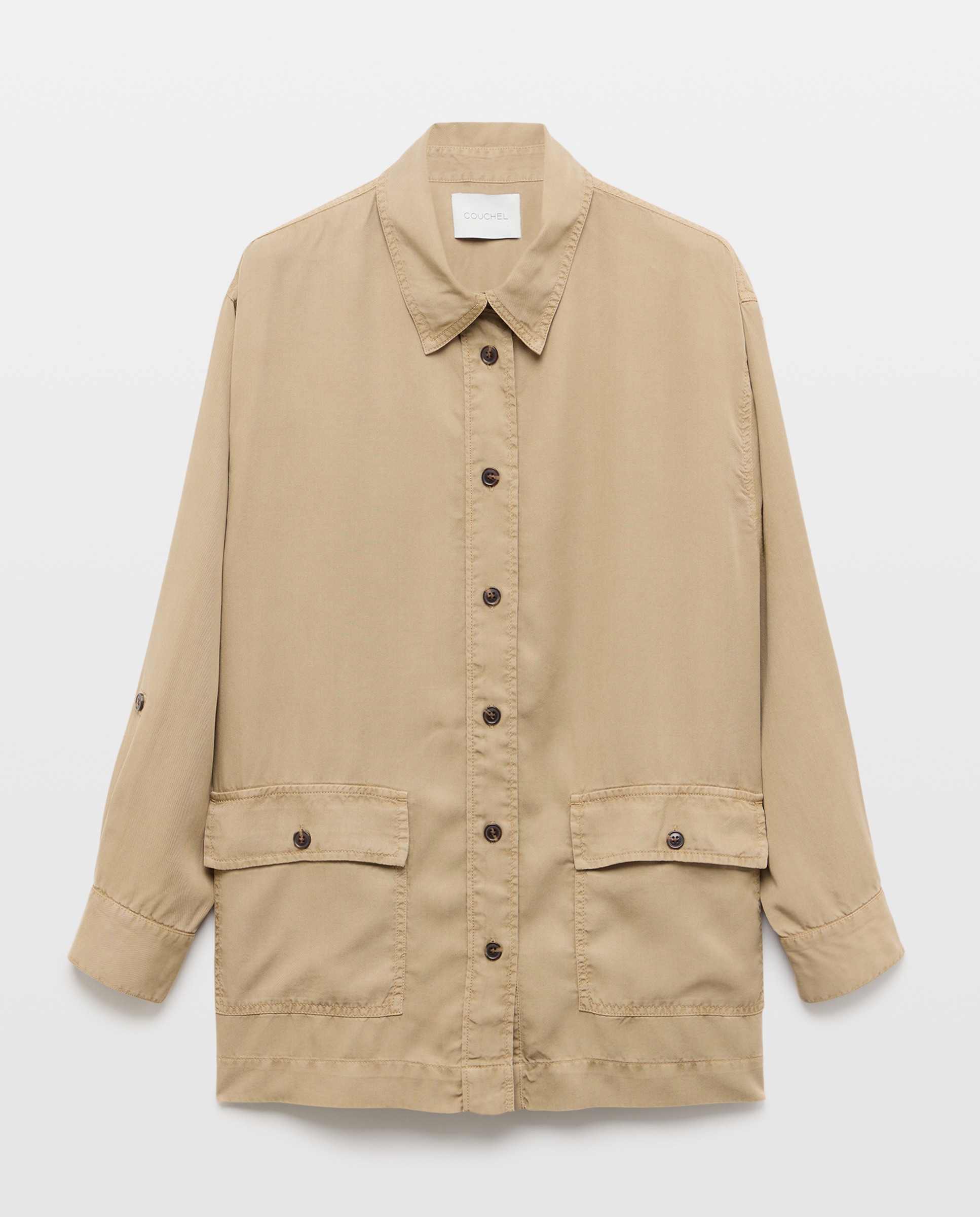 Casaco Safari em Lyocell Torrado-5