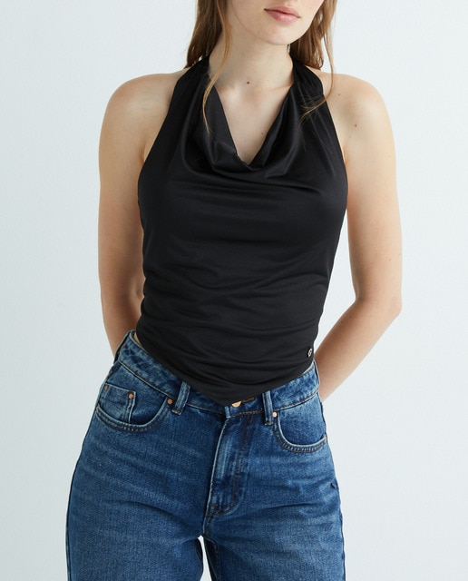 Imagen 0 de Top halter satinado