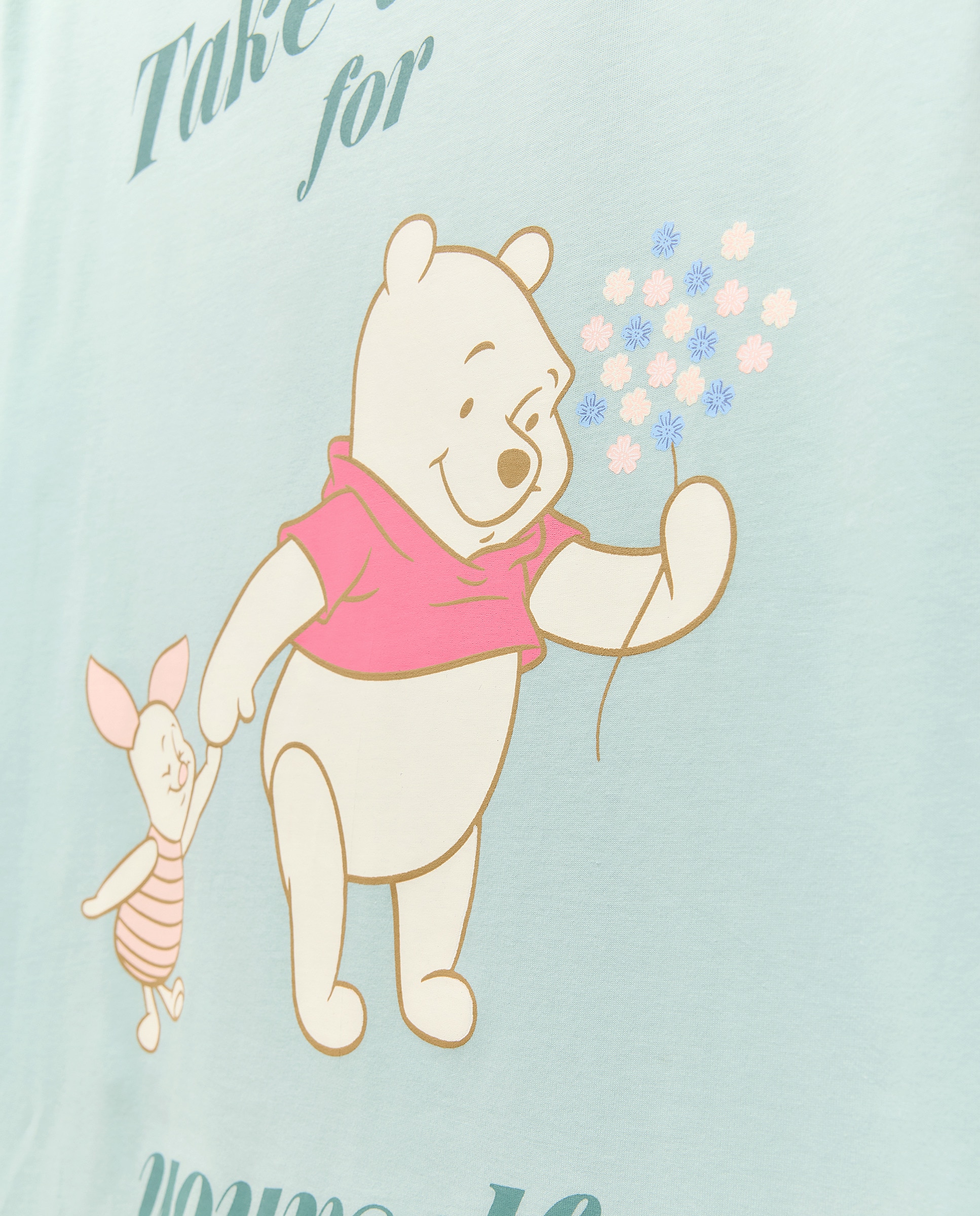 Camisa de Dormir Winnie & Piglet 510 Verde Claro-5