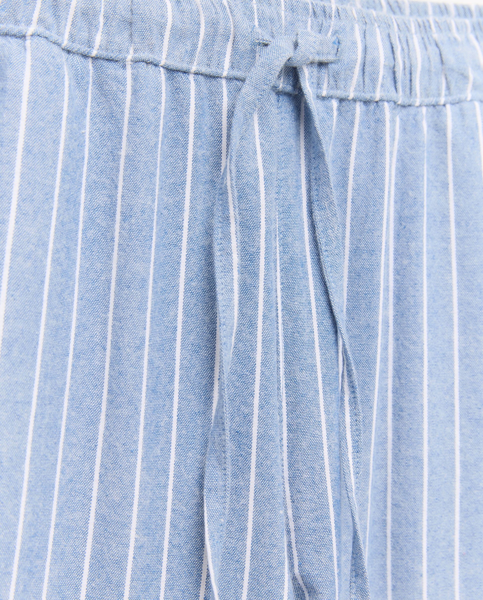 Jeans Ligeiras Tipo Culotte Azul-5