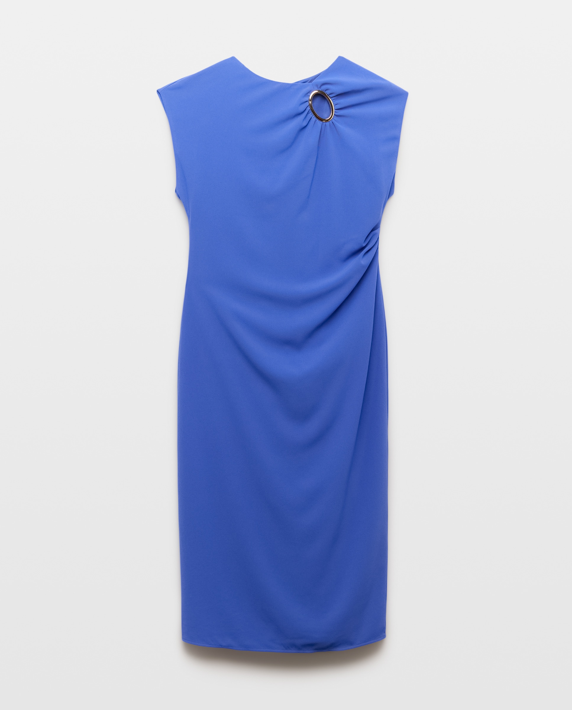 Vestido sem Mangas com Argolas 400 Azul-5