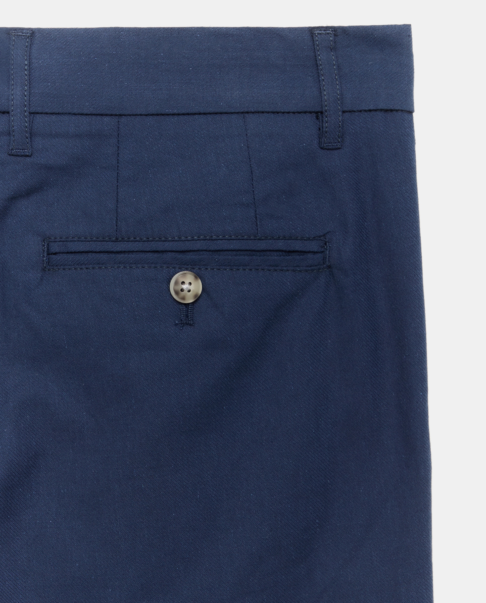 Calças Chino com Pinça Azul-marinho-2