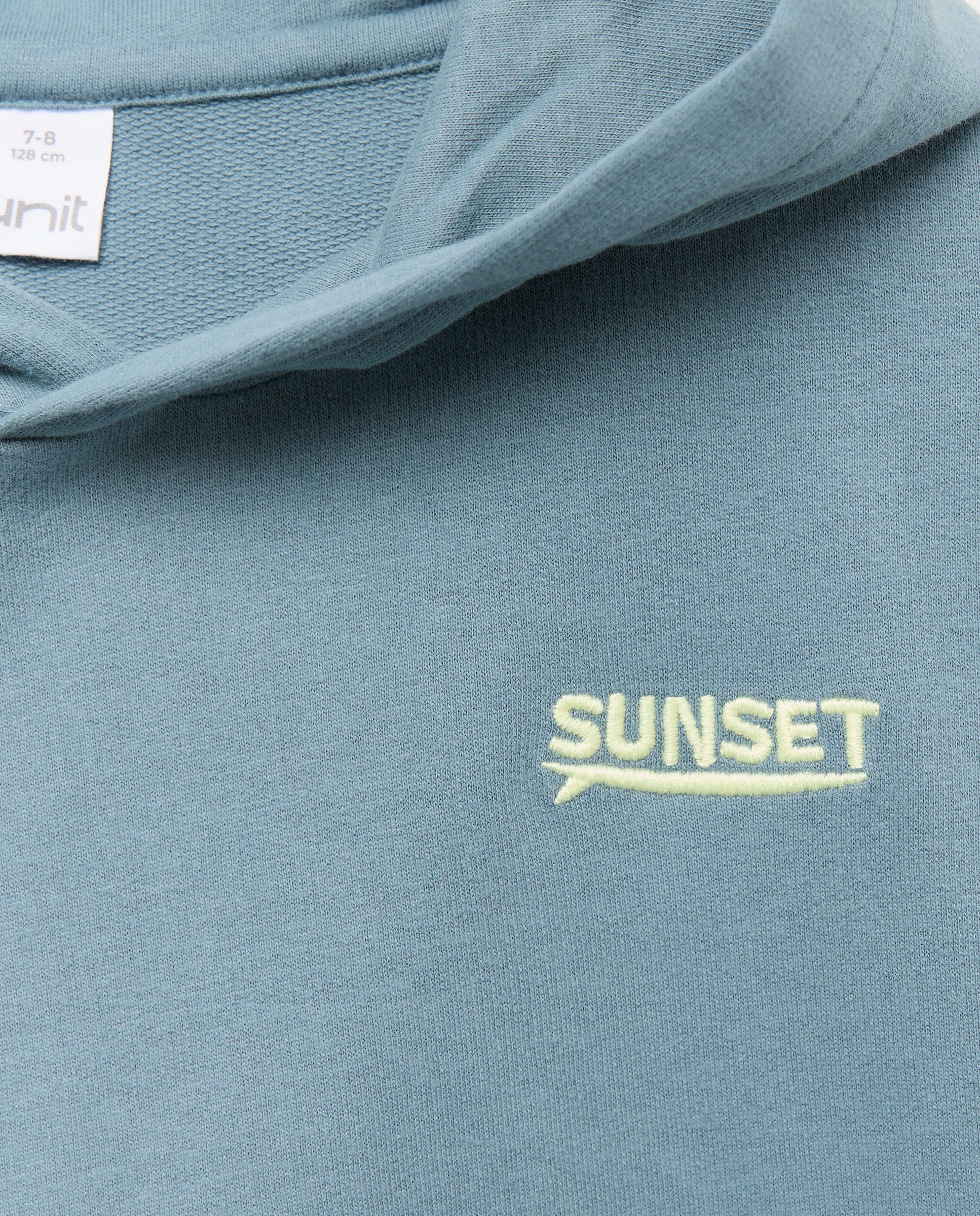 Sudadera de niño estampada con capucha Verde Pato-3