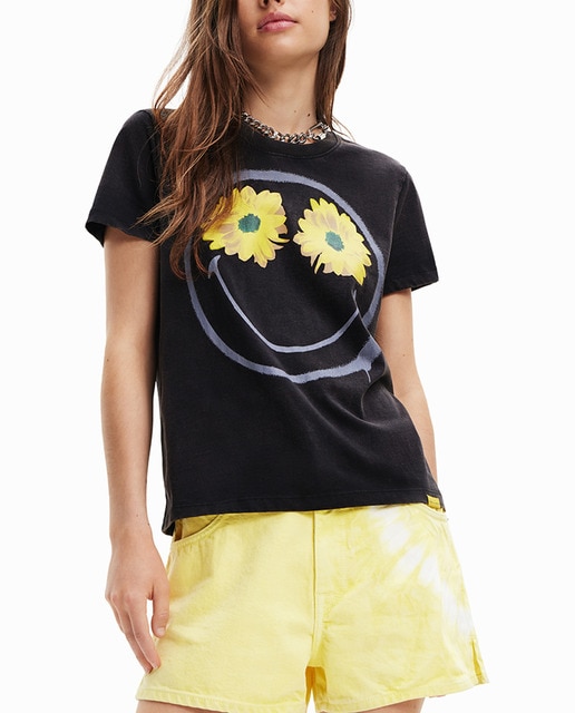 Imagen 0 de Camiseta Smiley® flores