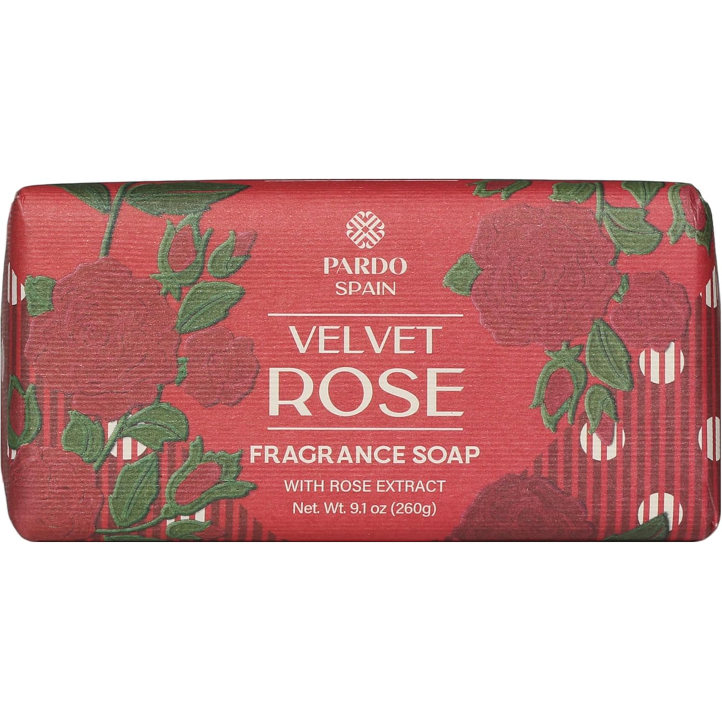 jabón de tocador con extracto de rosas pastilla 260 g